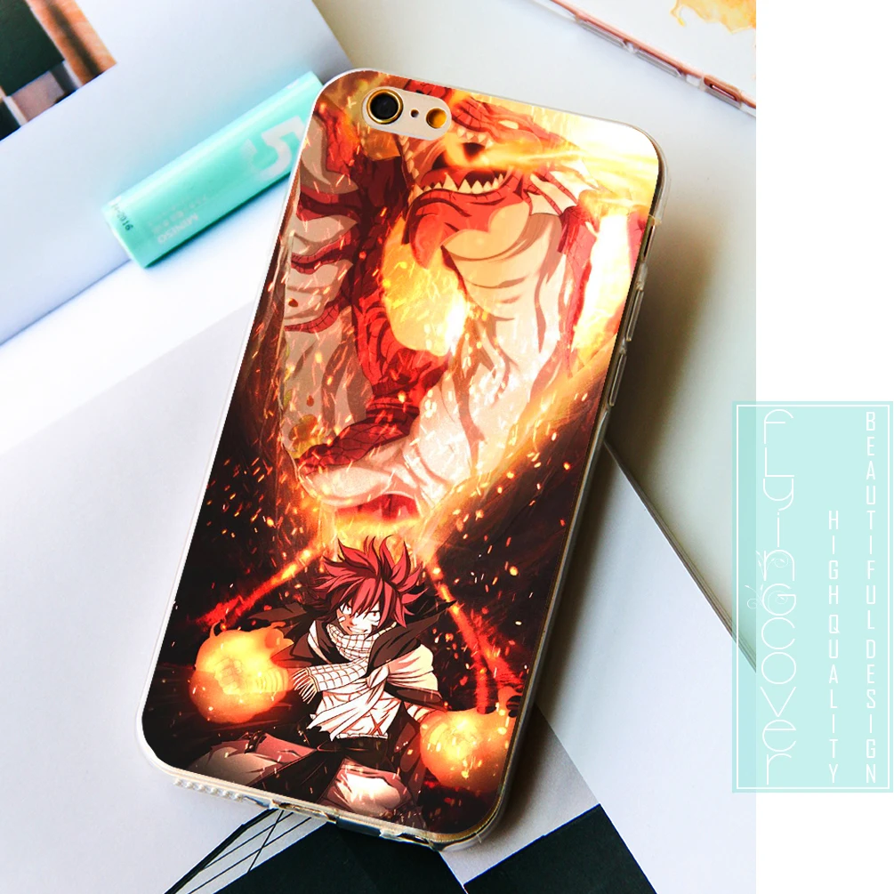 Capa Anime Fairy Tail Natsu Soft Silicone Phone Cases for iPhone XS Max XR X 7 8 6 6S Plus 5S 5 SE 5C 4S 4 iPod Touch Cover. |