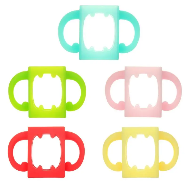 

D7YD BPA Free Classic Newborn Bottle Grip Handle Compatible Silicone Handles for Bottle Baby Feeding Bottle Accessories