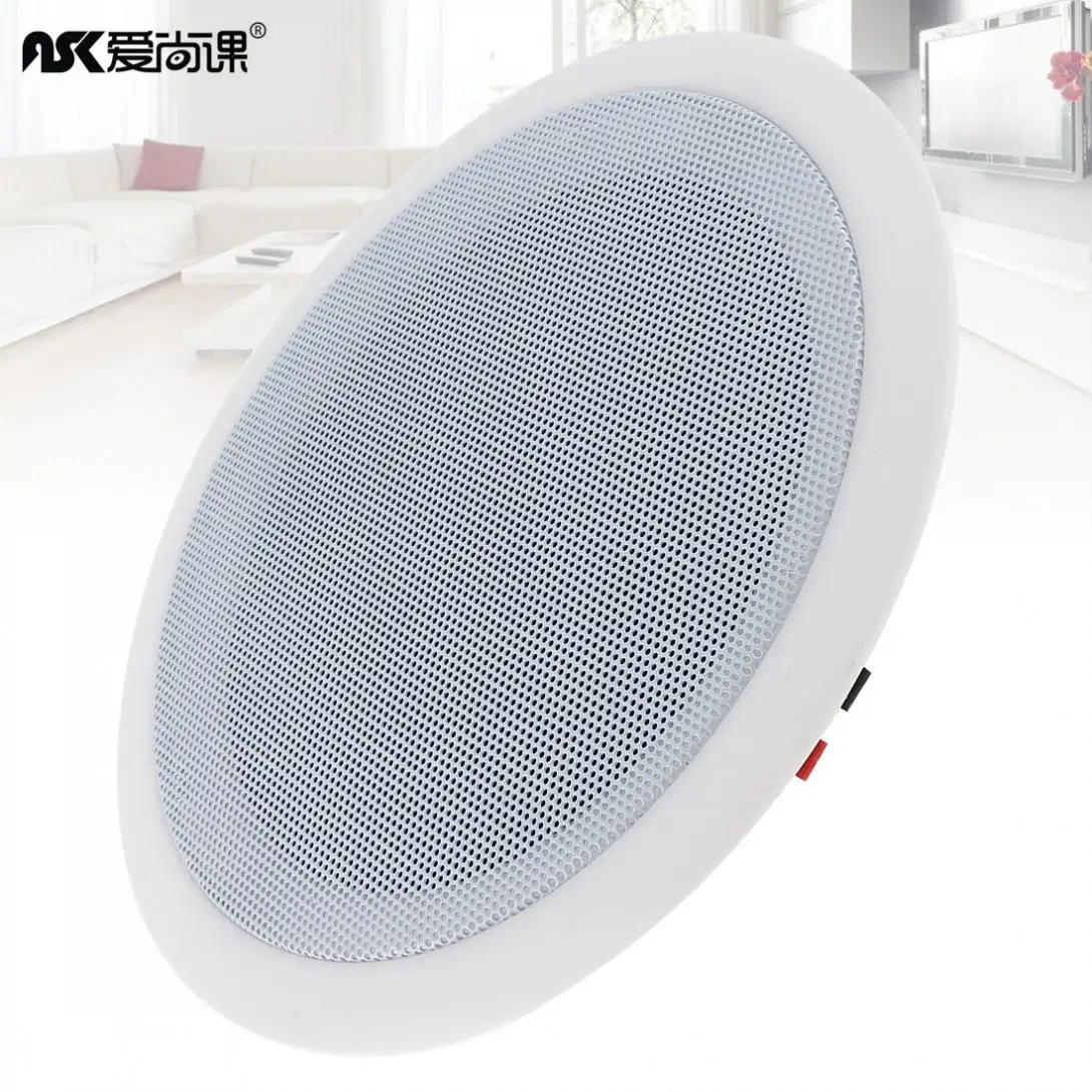 5 Inch 5W Fashion Microphone Input USB MP3 Player Ceiling Speaker Public Broadcast Background Music for Home Supermarket | Электроника