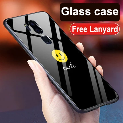 A10 Для LG G7 чехол G7ThinQ животный узор закаленное стекло задняя крышка чехол LGG7 G7 ThinQ G710 ударопрочный стеклянный чехол для LG G7 тонкий Q - Цвет: A10