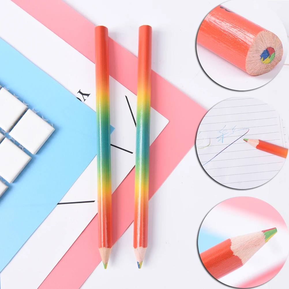 2 шт. цветные карандаши для рисования канцелярские принадлежности офисные