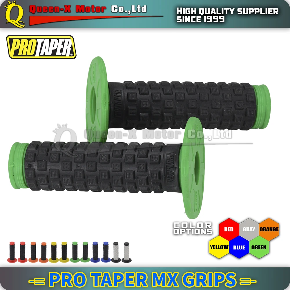 Зеленые ручки ProTaper резиновая гелевая ручка подходит для мотоцикла мотокросса ATV