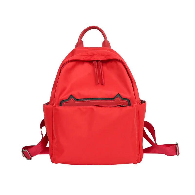 2018 New Student College Backpacks Solid Color Kitten Cute Patch Large Size Capacity School Bags For Children Girls | Багаж и сумки