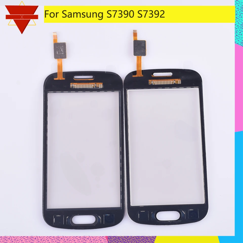10Pcs\lot New S7390 Touch Panel for Samsung Galaxy Trend Lite 7392 GT-S7390 S7392 Screen Digitizer with flex cable | Мобильные