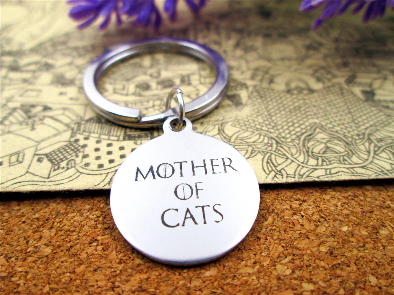 3 шт./лот 28 мм брелок из нержавеющей стали с круговым кольцом 20 шармами Мама