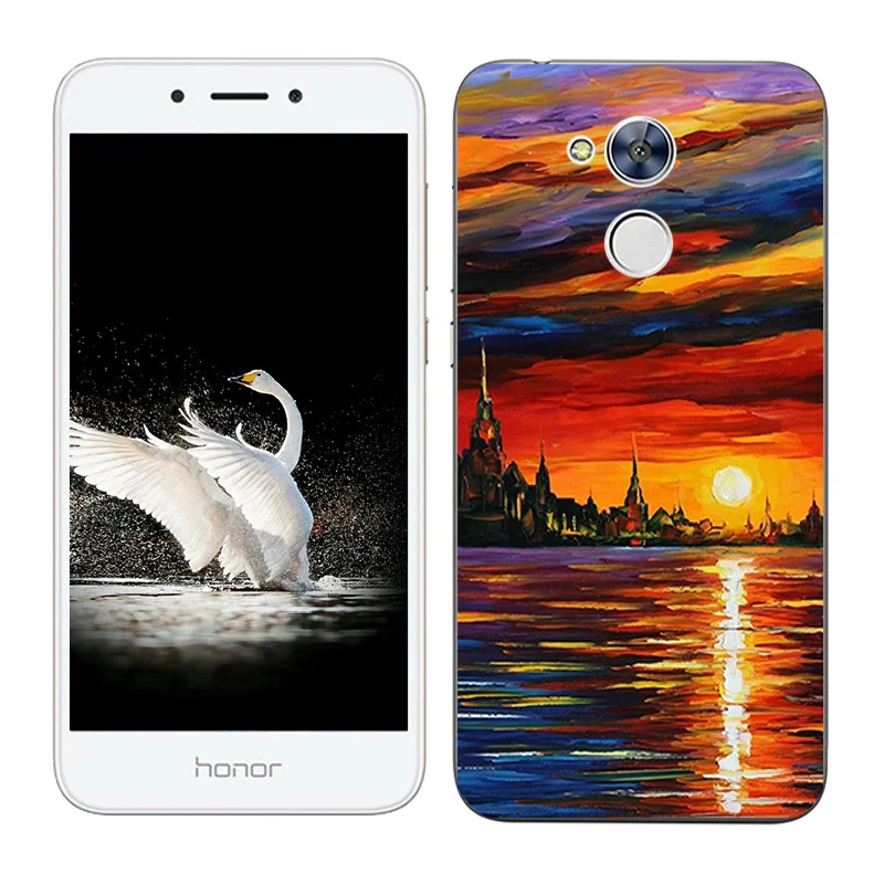 Модный мягкий чехол из ТПУ для Huawei Honor 6A силиконовый с масляной росписью |