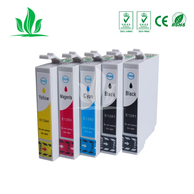 T1281 5 шт. совместимый чернильный картридж для EPSON Stylus S22 SX125 SX130 SX230 SX235W SX420W SX425W SX430W|Чернильные картриджи| |
