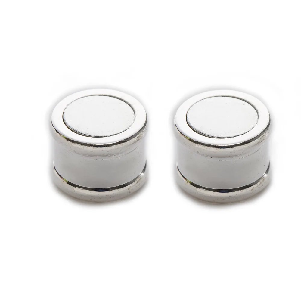 5 комплектов посеребренных цилиндрических магнитных застежек лучшего качества