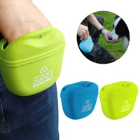 silicone pet dog training treat snack bait portable pet feed pocket pouch waist back outdoor pouch food bag dogs snack bag pack