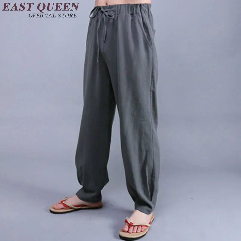 Традиционная китайская одежда для мужчин брюки Китайская традиционная мужская