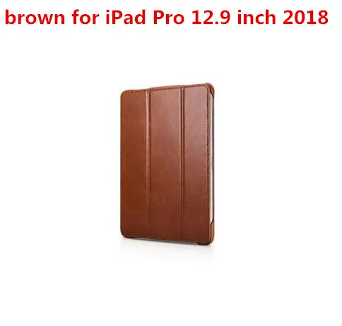 iPad Pro 12.9 2018 ICarer для iPad Pro 11 дюймов iPad Air 10,5 Mini5 Mini 5 чехол из натуральной кожи для iPad Pro 12,9 дюйма iPad air 3 - Цвет: iPad Pro 12.9 2018