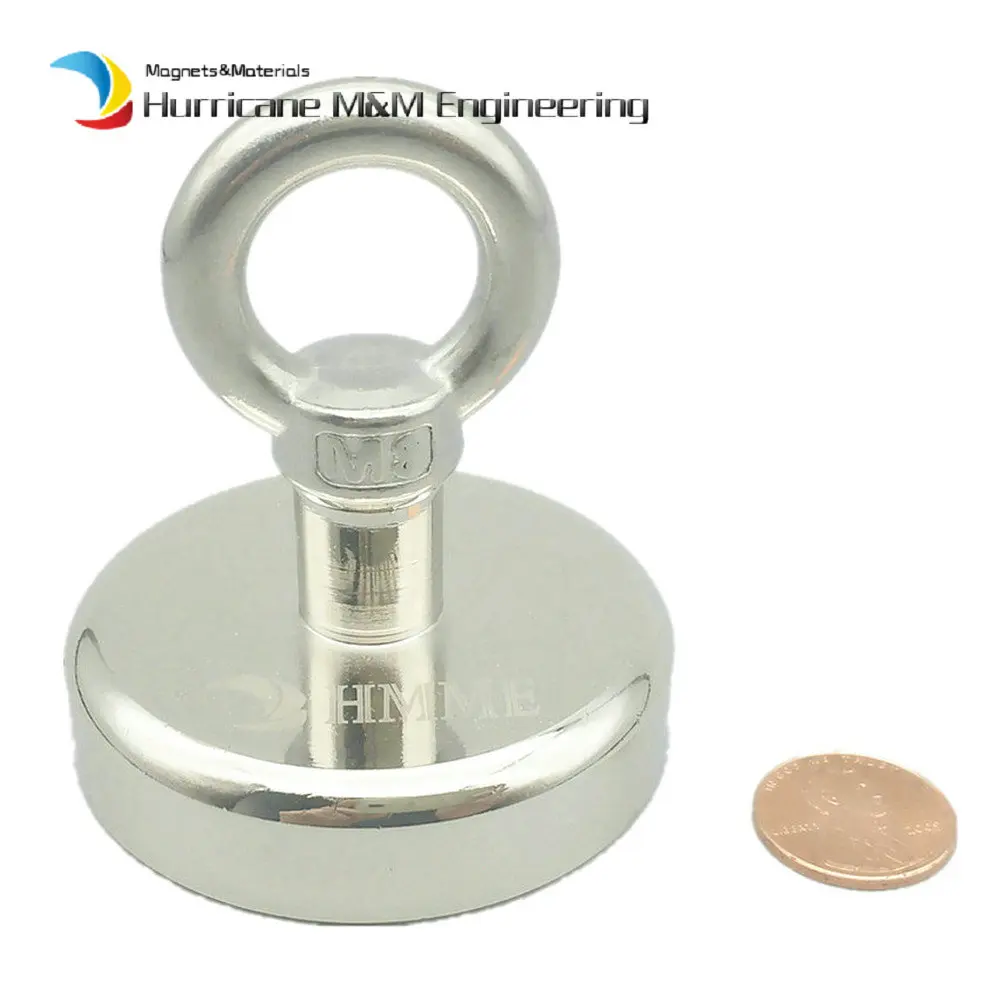 Притяжение магнитный горшок диаметром 60 мм с латексной стальной чашкой 120 кг