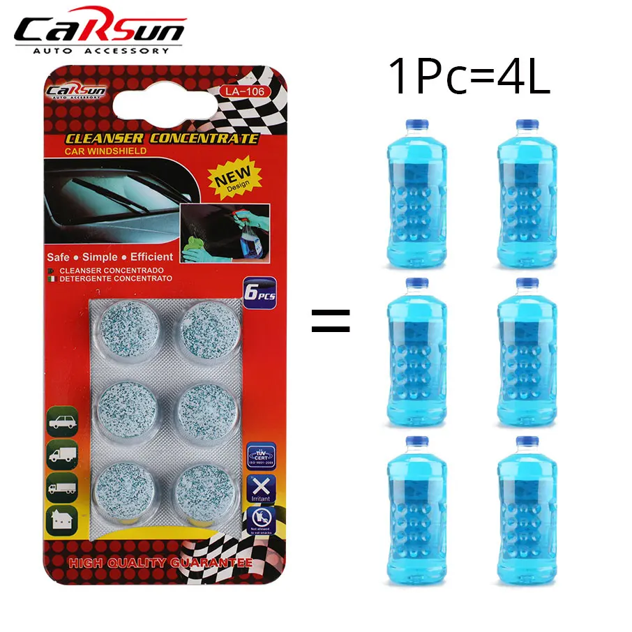1 упаковка Чистящие Таблетки для мытья ветрового стекла|Стеклоомывающая