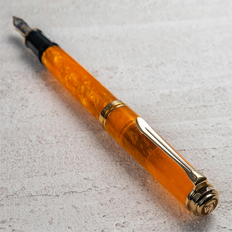 Pelikan Special Edition M600 яркий оранжевый 14K золотой перьевая ручка
