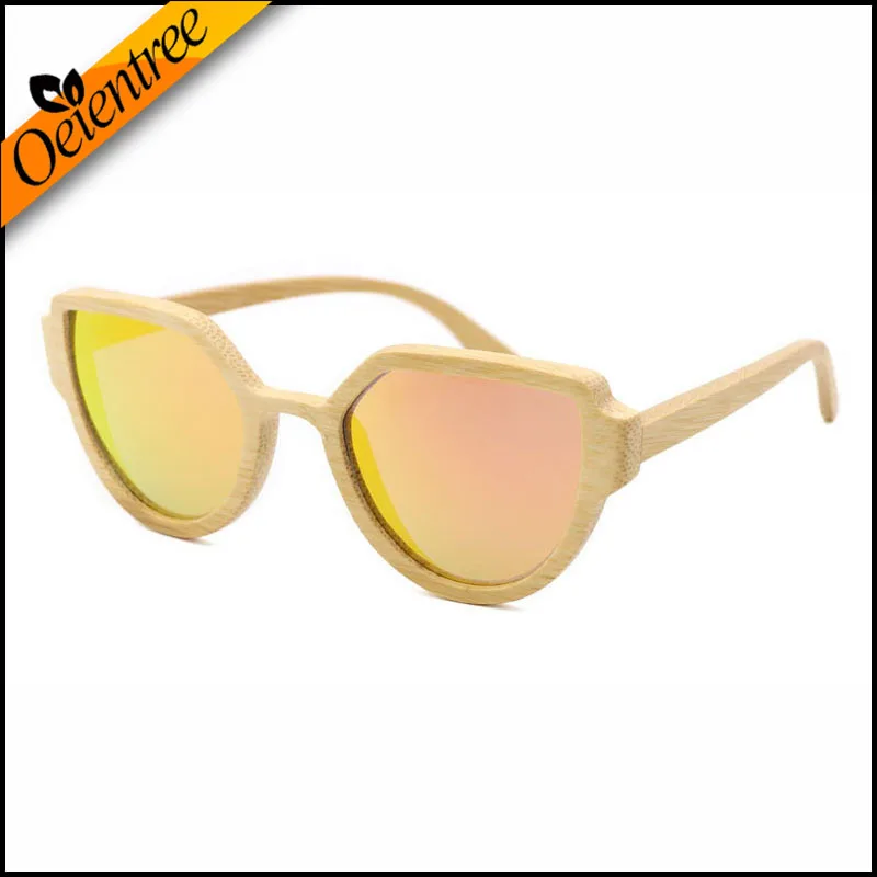 B1 Прямая с фабрики; поляризованные линзы бамбуковые женские солнцезащитные очки оригинальные авторские деревянные очки для мужчин Oculos de sol masculin - Цвет линз: B1