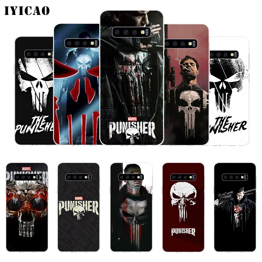 IYICAO с черепом The Мягкий силиконовый чехол для телефона для samsung Galaxy S10e S10 S9 S8 плюс S7 Edge ТПУ чехол