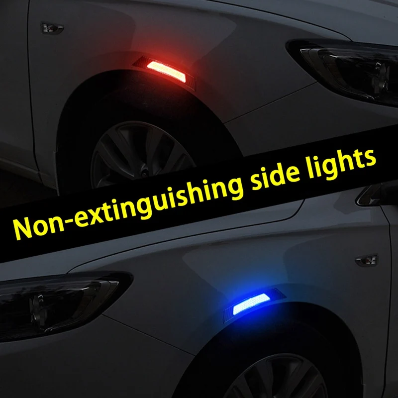 2 шт./компл. противоскользящая Светоотражающая наклейка для автомобильной двери