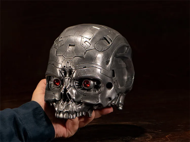 OGRM сплав Терминатор T-800 череп голова тема коробка для хранения для коллекции и праздничный подарок