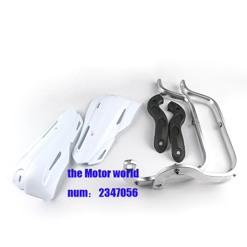 white 28mm Мотоцикл Внедорожный Байк Рукавицы 7 цветов для Suzuki Kawasaki Yamaha руль рука гвардии Скутер ATV Quad руль - Цвет: white 28mm