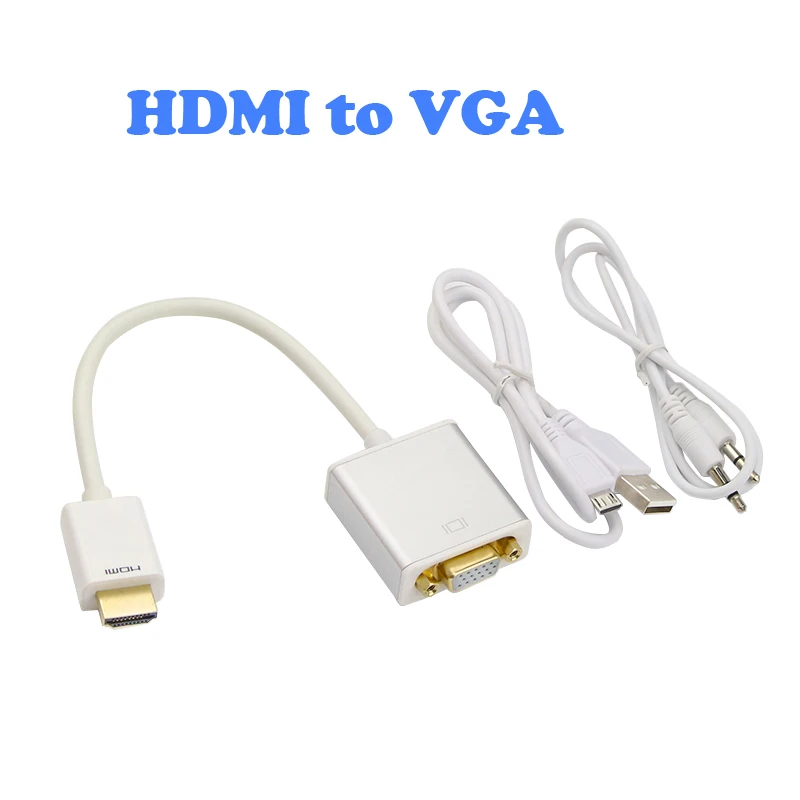 Raspberry pi 3 HDMI в VGA конвертер адаптер с 5 мм аудио кабелем внешний источник питания HD