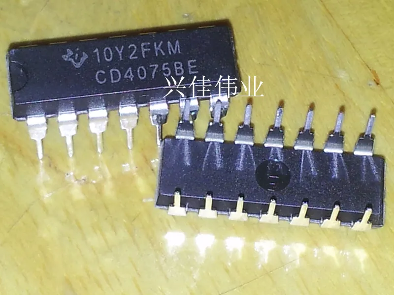 10 шт. Новый CD4075 CD4075BE DIP14 IC посылка Гейтс и инверторы|Реле| |