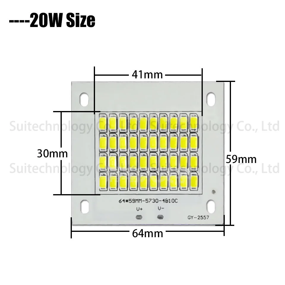 Светодиодный светильник SMD5730 10 Вт 20 Вт 30 Вт 50 Вт светодиодный источник освещения теплый белый чистый белый светодиодный печатная плата для DIY 10 20 30 50 Вт наружный прожектор