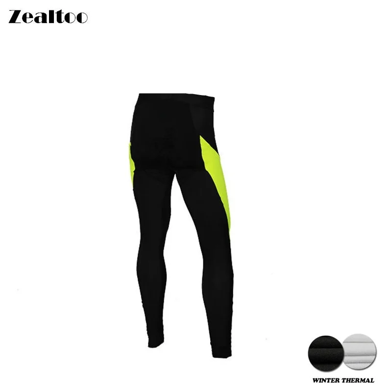 pants Zealtoo зимний теплый флисовый велосипедный длинный комбинезон для велоспорта, гелевая подкладка, велосипедный нагрудник, колготки Mtb для мужчин, culote ciclismo hombre gel invierno - Цвет: pants