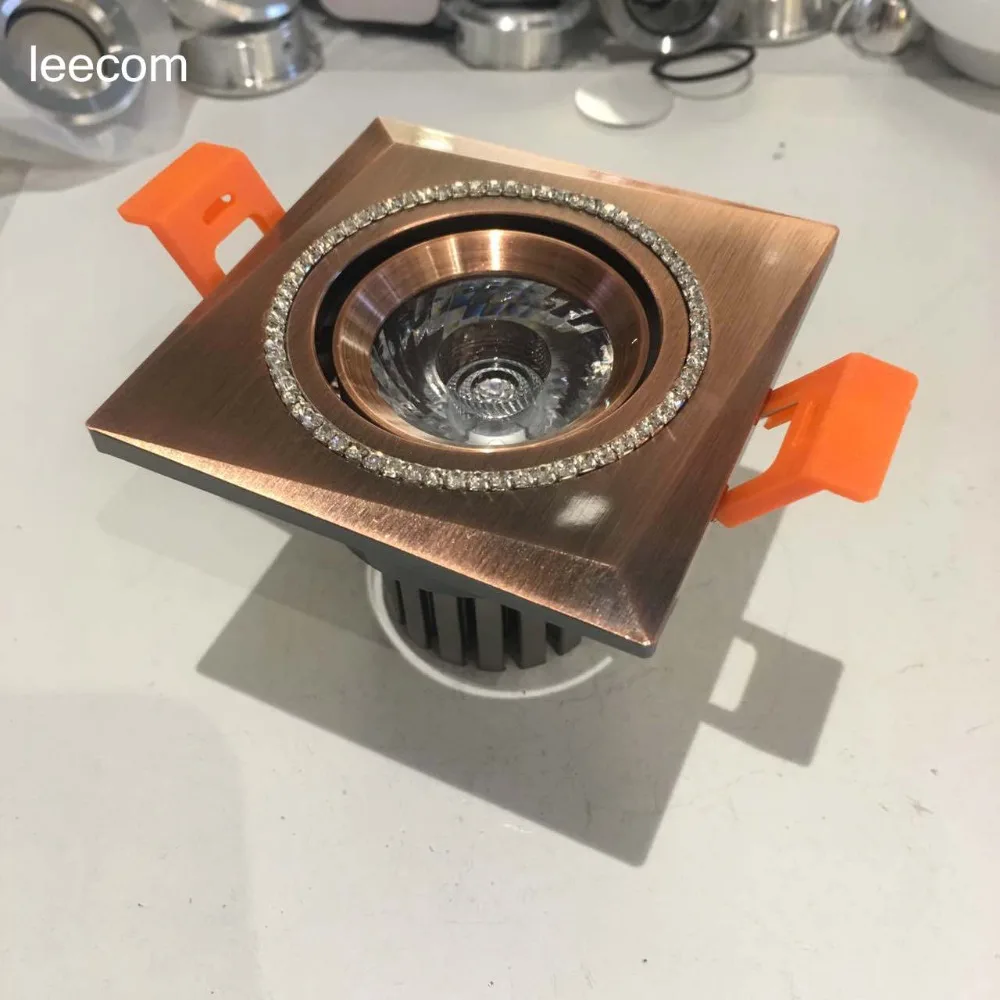 6pcs/lot 7w 10w square Led Downlight Spot Light For Ceiling diameter 70mm Recessed Lamp Ac85-265v Down Lights Free Shipping | Освещение