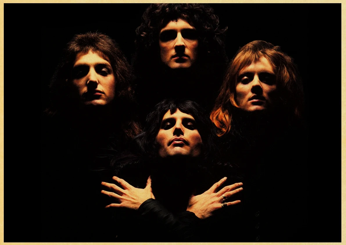 Богемная Рапсодия фильм плакат Фредди Меркурий рок группа queen плакаты и принты Современный домашний декор стены комнаты на крафт-бумаге