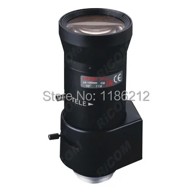 

2 megapixel HD 10-120mm CCTV lensF1.6 1/3" DC Driven Auto Iris Vari-Focal, CS mount lens for ip cameras.lens
