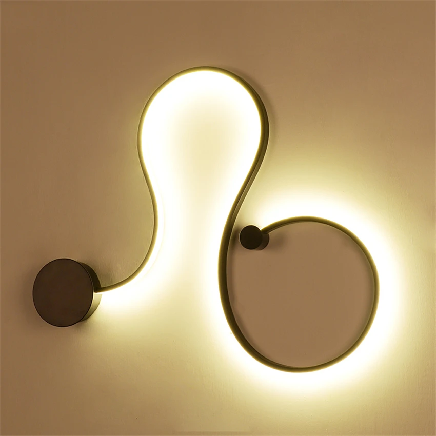 Скандинавский светодиодный настенный светильник для спальни s гостиной балкона