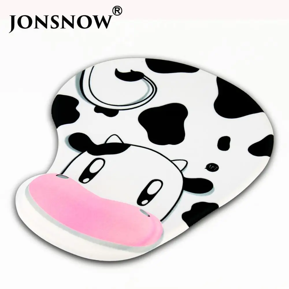 Игровой коврик для мыши JONSNOW с подставкой запястья поддержка комфорта корова не