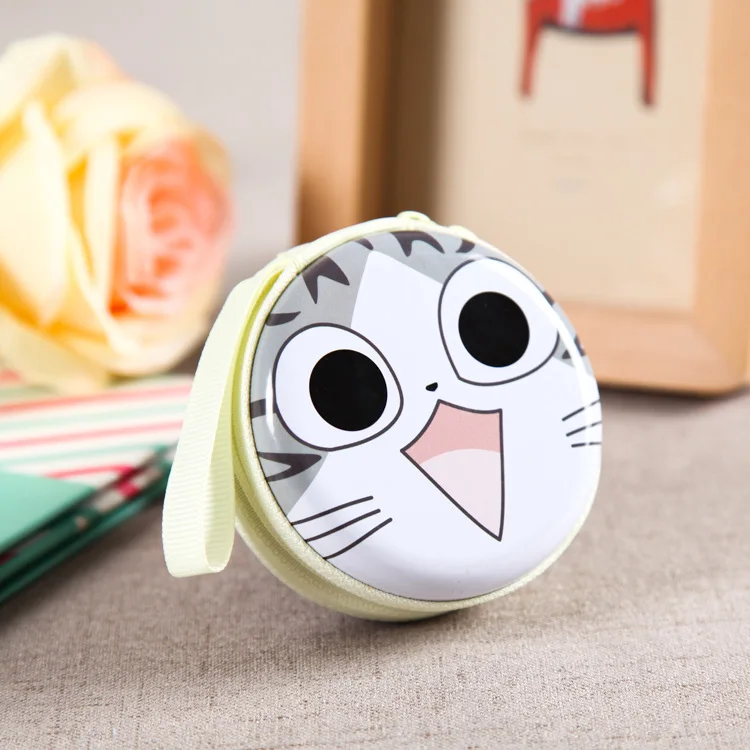 5 шт. сумка для наушников на молнии с мультяшным рисунком кошелек защитных