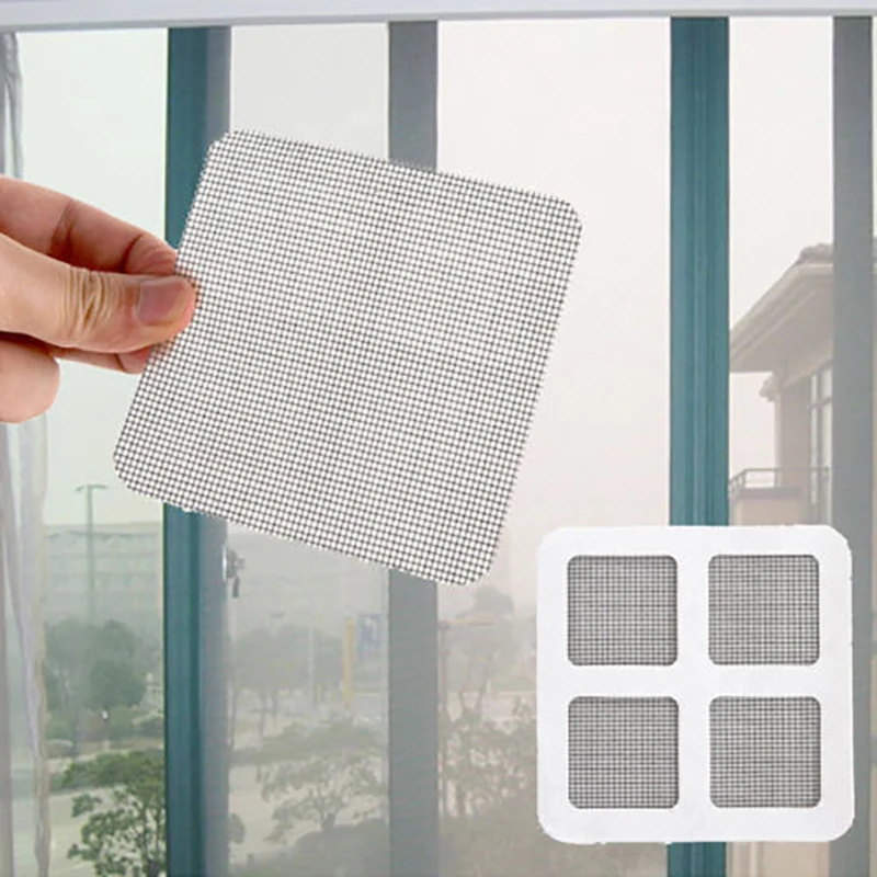 6Pcs Anti-Insect Fly Bug Mosquito Door Window Net Mesh Repair Screen Patch Kit 10X10cm New | Дом и сад