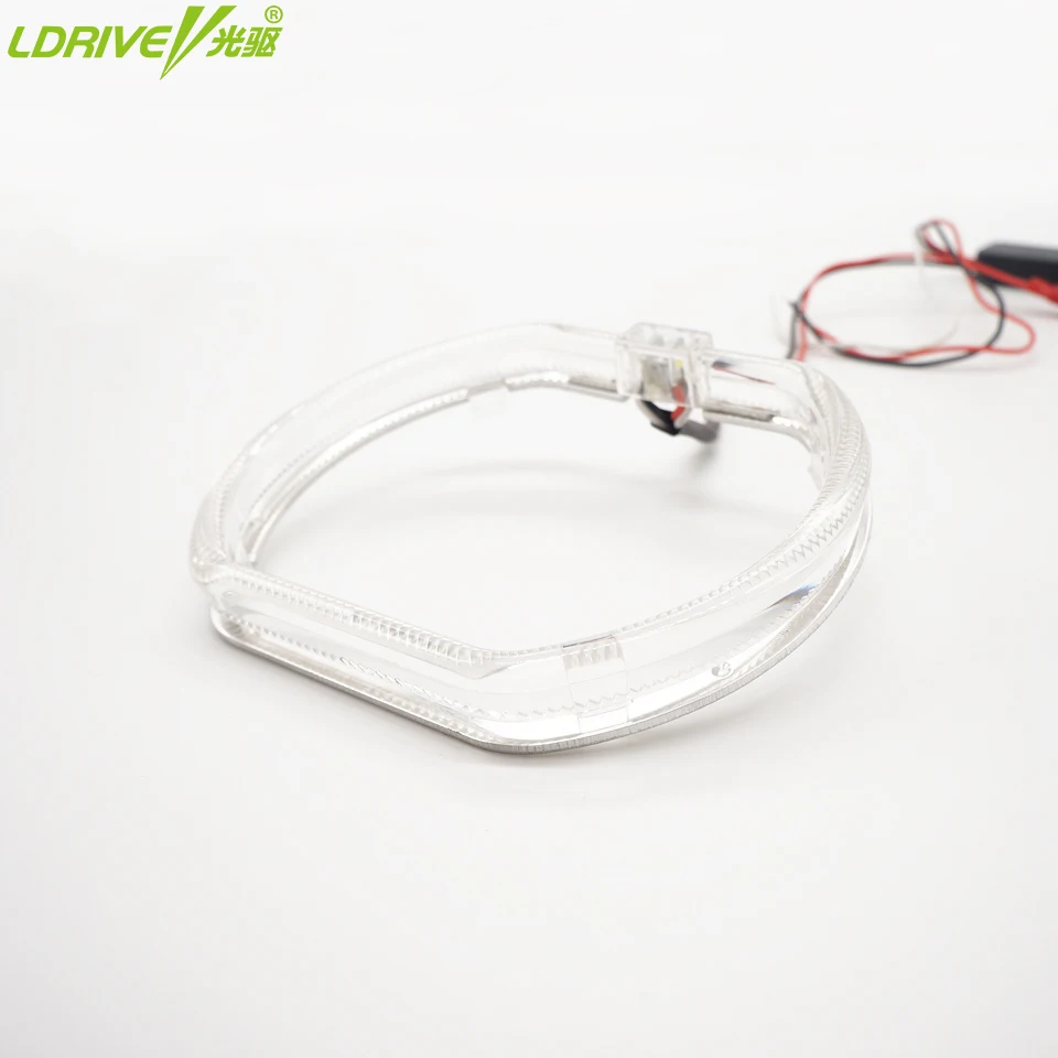 LDRIVE Car Light Guide Angel Eyes 2pc/lot 120MM Ultra Bright LED Headlight ring for BMW Audi Kia Universal | Автомобили и