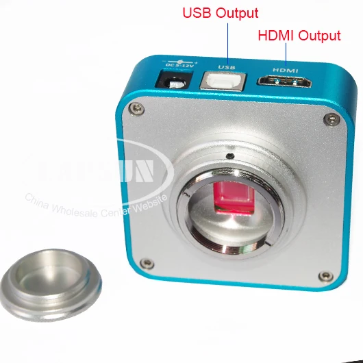 16MP Full HD 1080P 60FPS HDMI USB выход индустрия C Mount микроскоп видеокамера + 8 Гб TF карта памяти