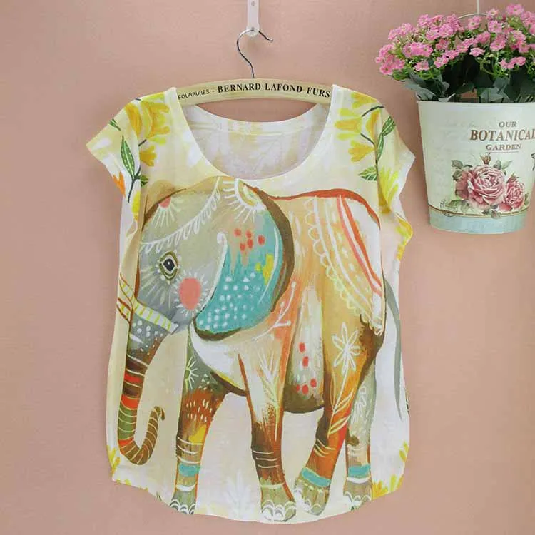 Новинка фантастическая Футболка с принтом оленя + птицы модные дизайнерские