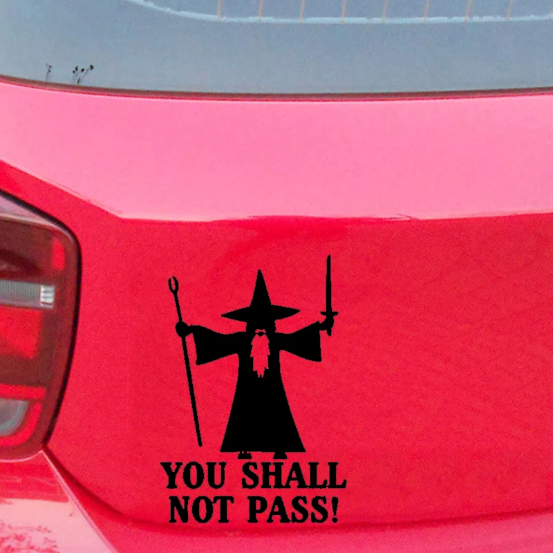 Вы не проходите окна стены стикеры автомобили ноутбук Виниловые Наклейки для