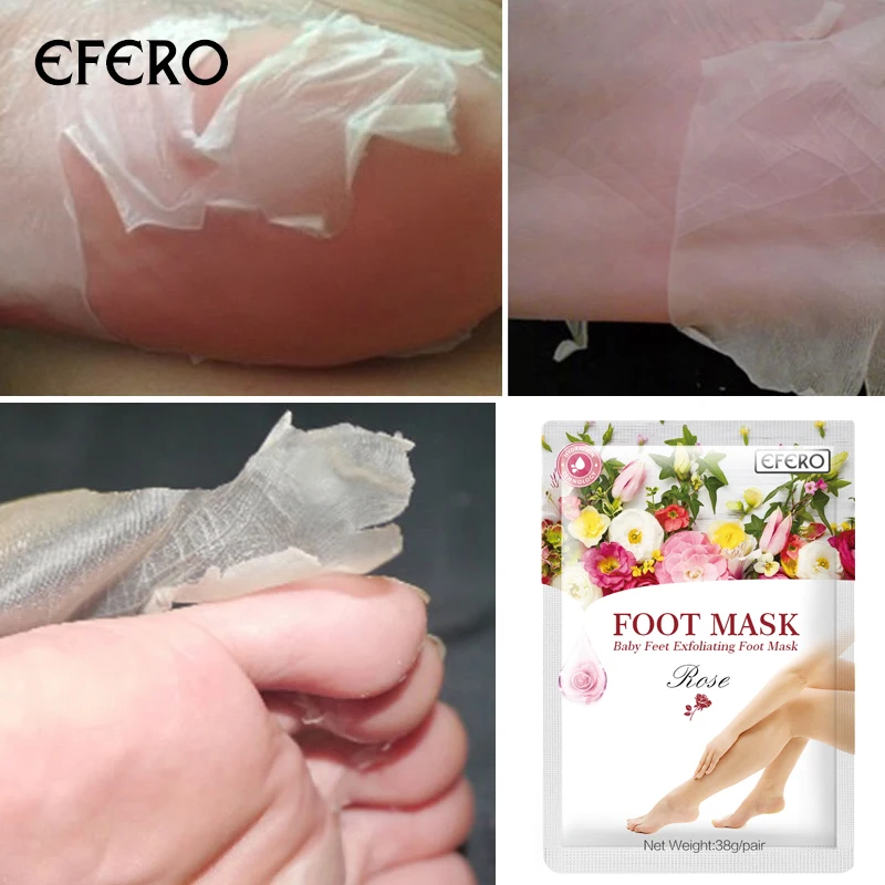 EFERO отшелушивающие Детские маски для ног, маска для ног, носки для педикюра, для спа-удаления омертвевшей кожи, для женщин и мужчин, уход за кожей, 1 пара = 2 шт