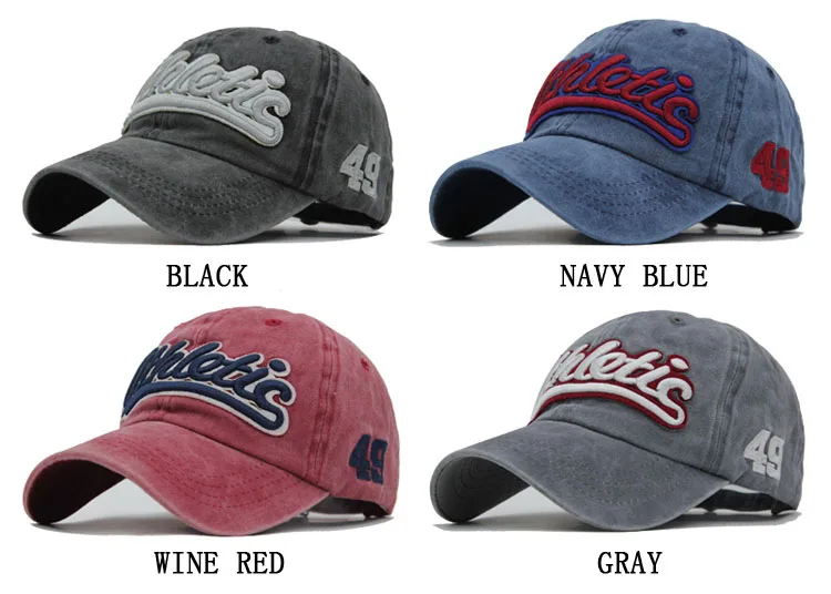 6 цветов промытая Хлопковая мужская бейсболка Snapback шапки для женщин бейсбольная Кепка с вышивкой буквенная Кепка с металлической буквой мужская шапка