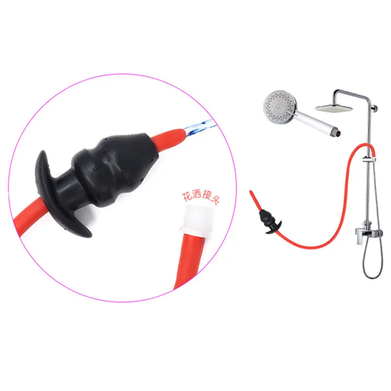 3 Models Electric Shock Toys with Enema Washing Silicone Anal Massager Hollow Anus Dilator Pulse Therapy for Couples I9-248 |