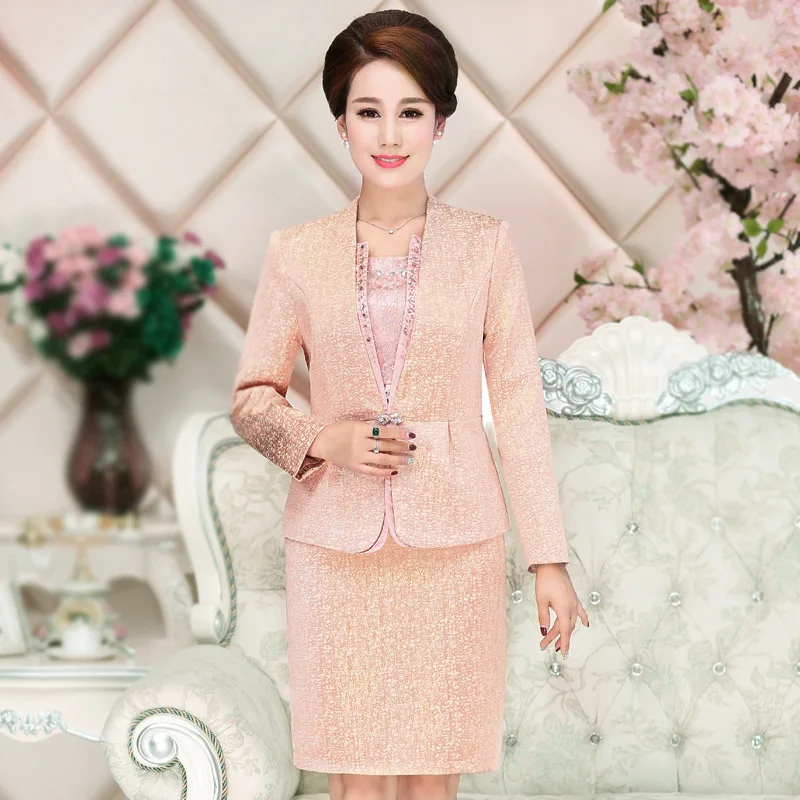 Комплект женской одежды из 2 предметов осенне-зимняя одежда среднего возраста