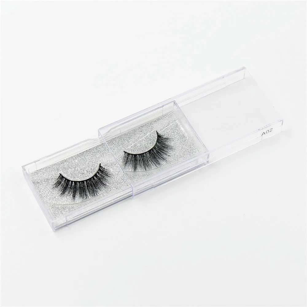 Накладные ресницы AMAOLASH 3D норковые настоящие для макияжа натуральные полоски