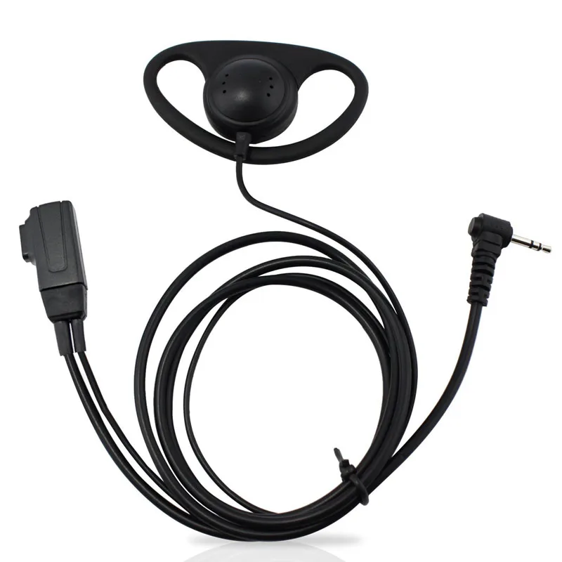 

1 разъем 2,5 мм FBI Earhook D Type гарнитура PTT Mic для Motorola TLKR T3 T4 T60 T80 MR350R T5410 T5428 FR50 XTR446 MR350R T6500 радио