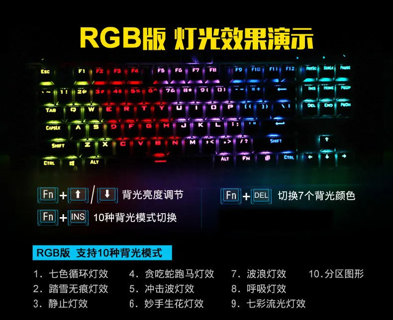 E Element Z-77 87 клавиш Проводная Механическая клавиатура синий переключатель RGB подсветка игровая клавиатура