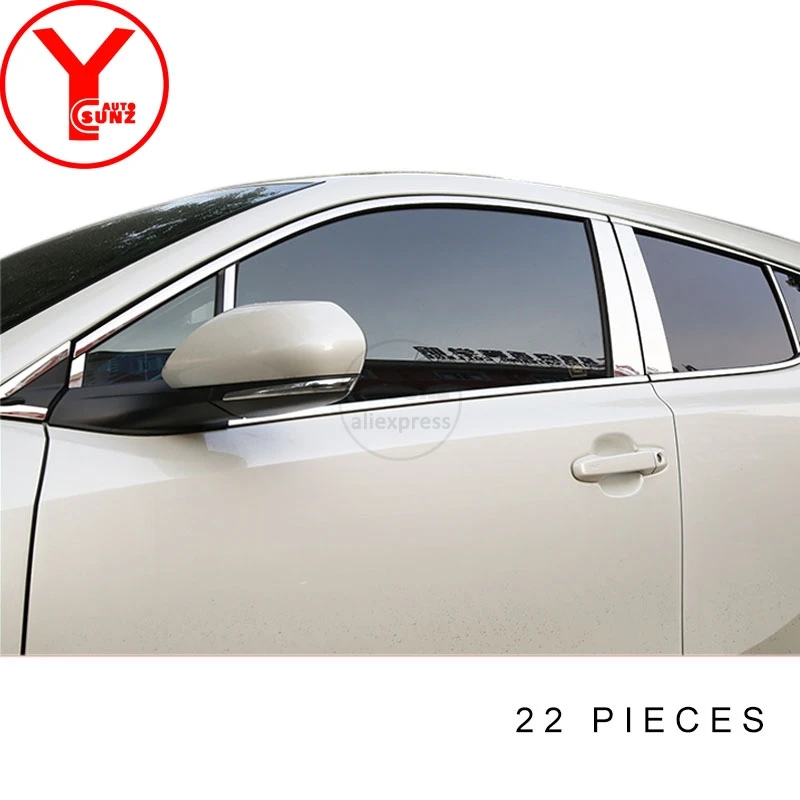 Stainless Steel car window trim strips molding For toyota c-hr accessories 2017-2019 styling for chr 2018 2017 YCSUNZ | Автомобили и