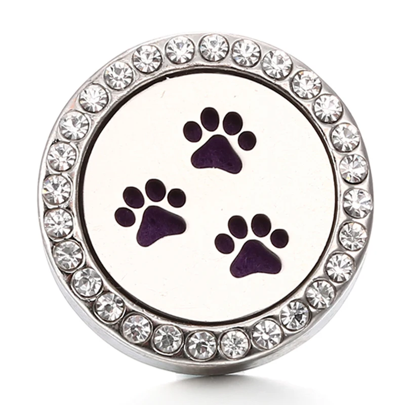 XH8063 Crystal wing cross MOM LOVE Perfume Locket 20mm Magnetic Aromatherapy Essential Oil Diffuser Metal Snap button | Украшения и