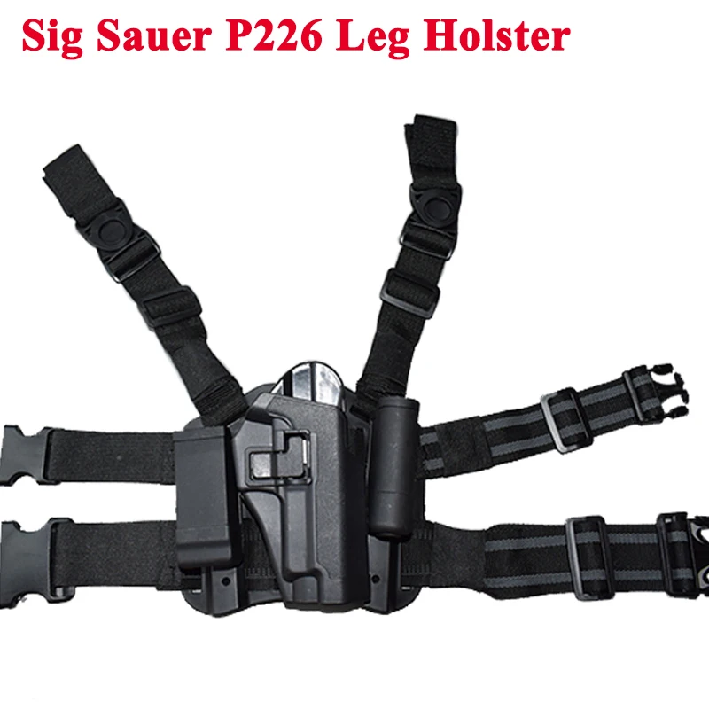 

Tactical Gun Carry Military Combat Sig Sauer P226 Pistol Leg Holster Hunting Equipment Right Hand Pistol Thigh Holster 3 Colors