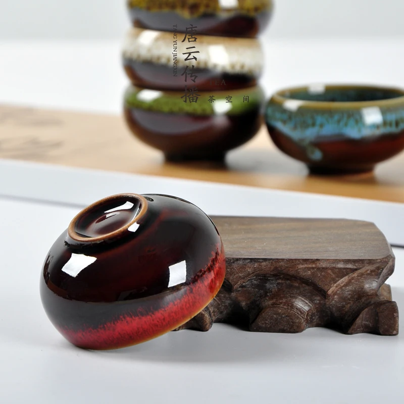 Tangyunjiangxin Kung Fu Jun Jiao Ceramic Tea Cup Small 45ml and 50ml Two Size Individual Masters Puɾr C | Дом и сад