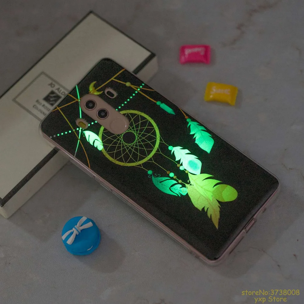 Светящиеся чехлы для телефонов Huawei MATE 10 PRO чехол мягкий TPU силиконовый